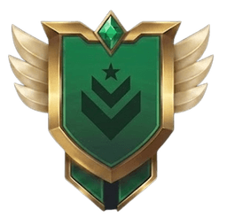 Emerald rank badge